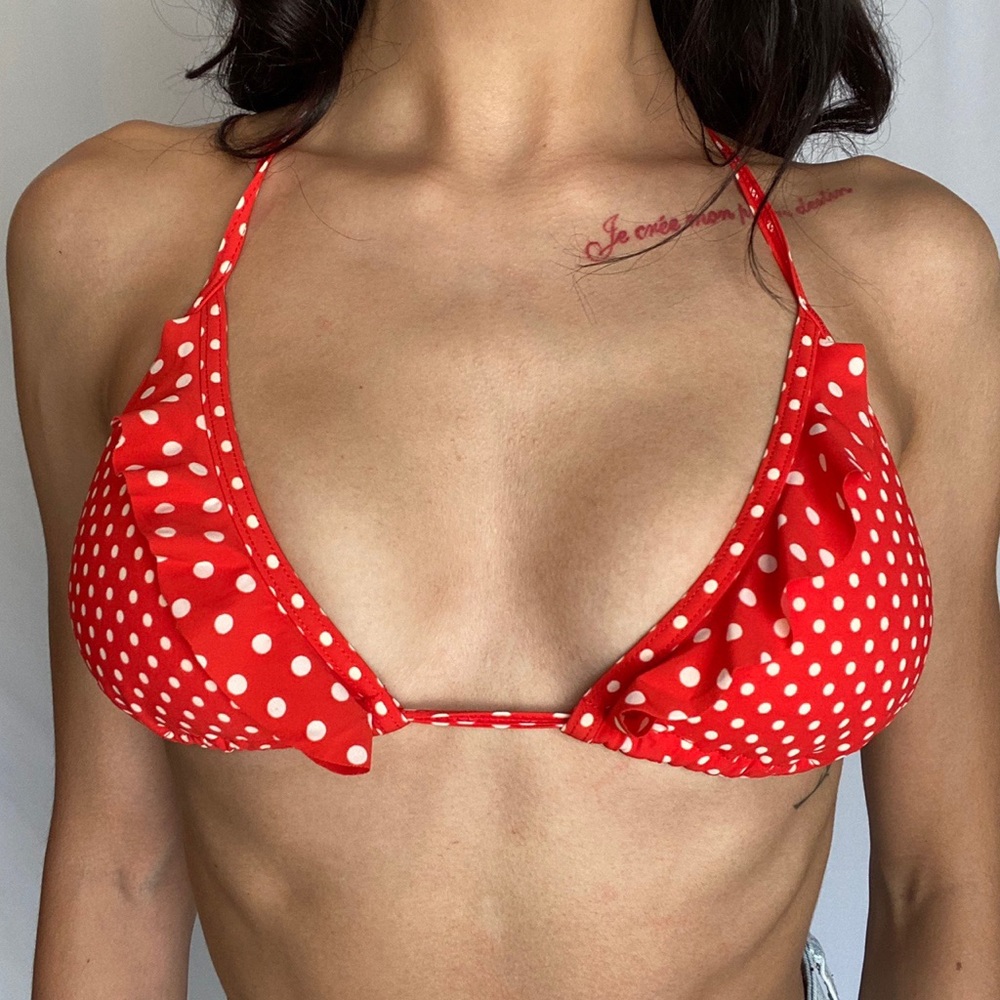 Polka dot juicy couture bikini top